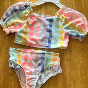 Cat & Jack Multicolor Checkered Swimsuit